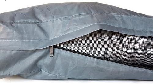 Miniatura 9 de Molly Mutt Forro de cama para perro resistente al agua, forro de cama de poliéster para perros, fácil de limpiar, gris, pequeño, 22 x 27 x 4.75