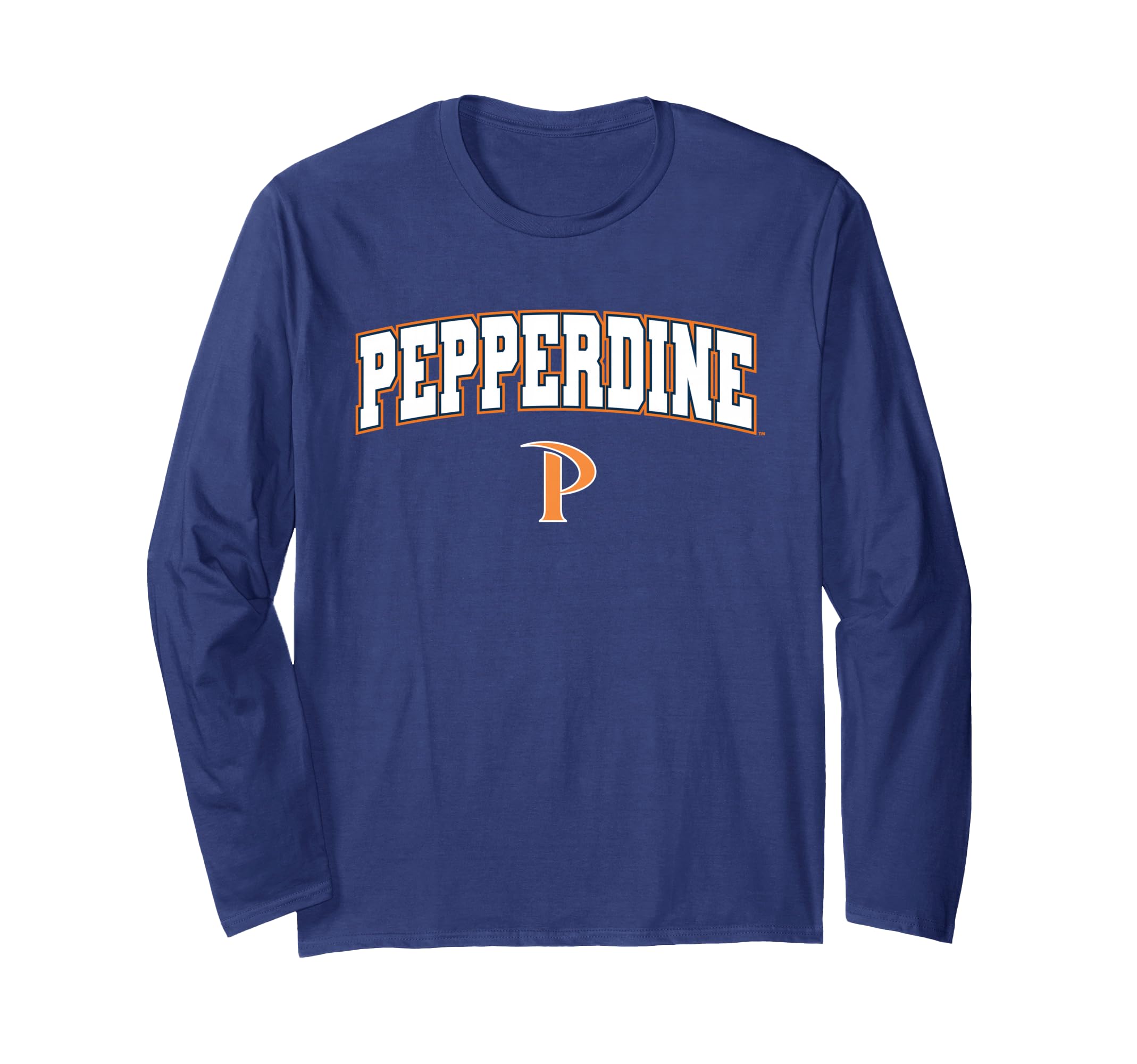 Pepperdine University Waves Arch Logo Long Sleeve T-Shirt