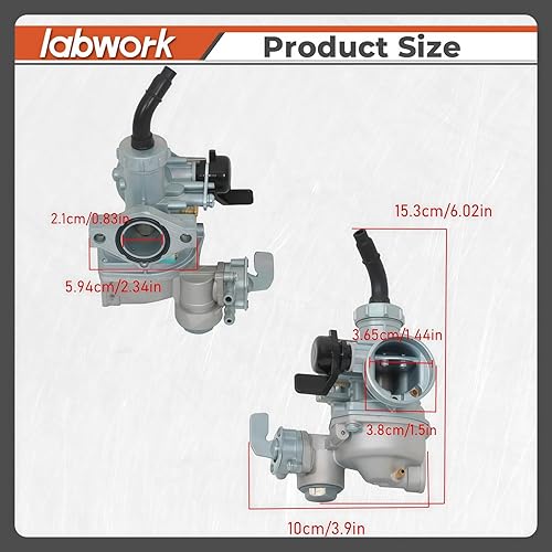 Miniatura 3 de labwork Reemplazo del cable del carburador y del acelerador y la barra de mango y filtro de aire para Honda CT90 Trail 1966-1979 CT110 Trail