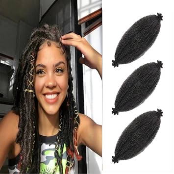 Springy Afro Twist Hair16 Inch 3 Packs Marley Hair Afro Marley Twist Hair Marley Hair For Faux Locs, Spring Twist Hair, Butterfly Locs Synthetic Marley Braiding Hair 16inch, 1b-3