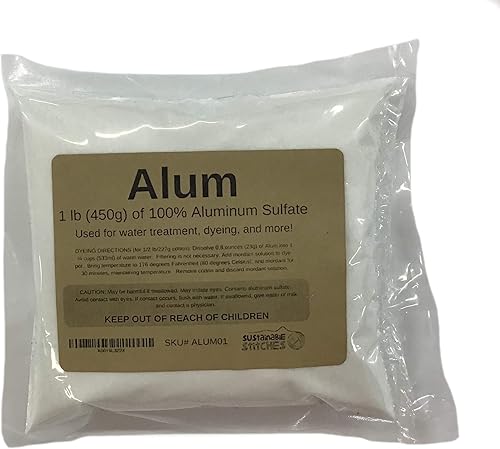 Alum Mordant - Sulfato de aluminio - 1 libra