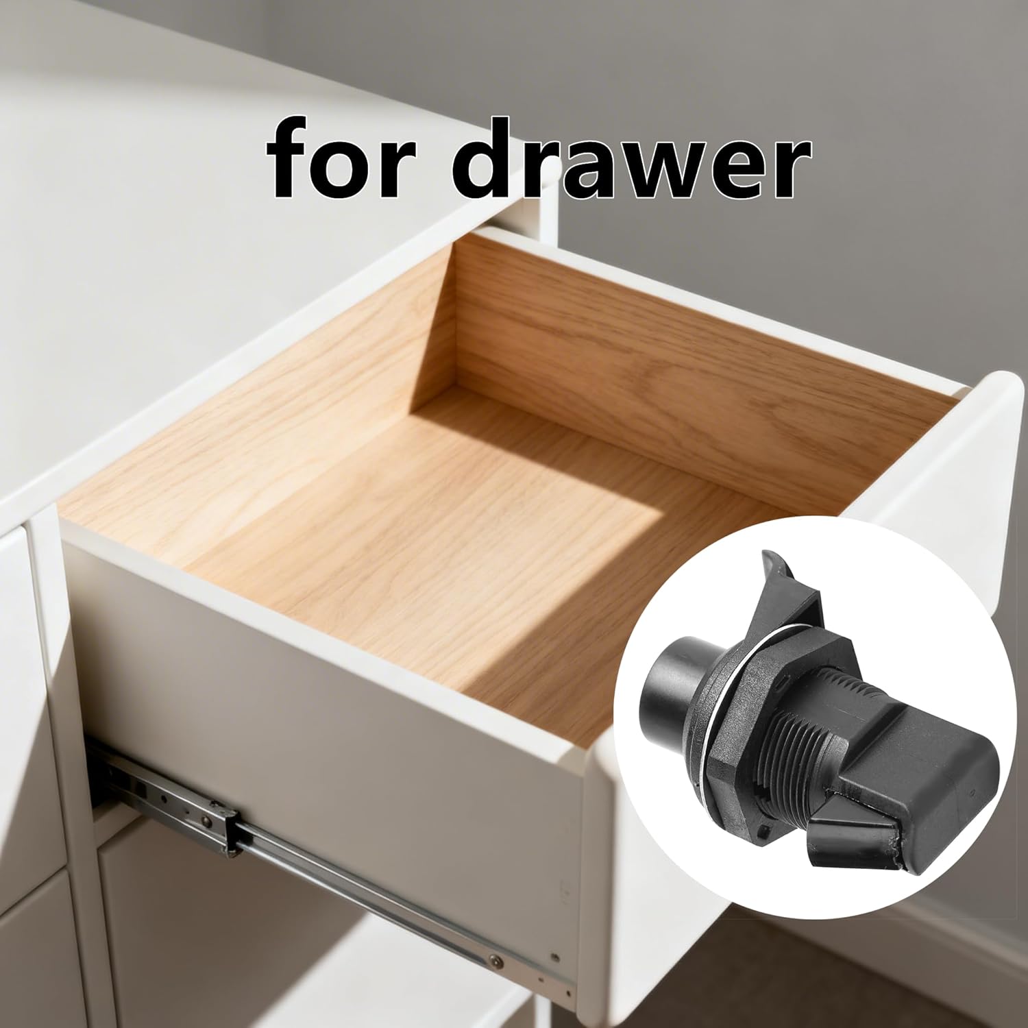 ZPSHYD Push Button Latch, Black Pushbutton Latch Replacement for Boat Door Glove Box Marine RV Cabinet Drawer, Compatible with Southco 93-304