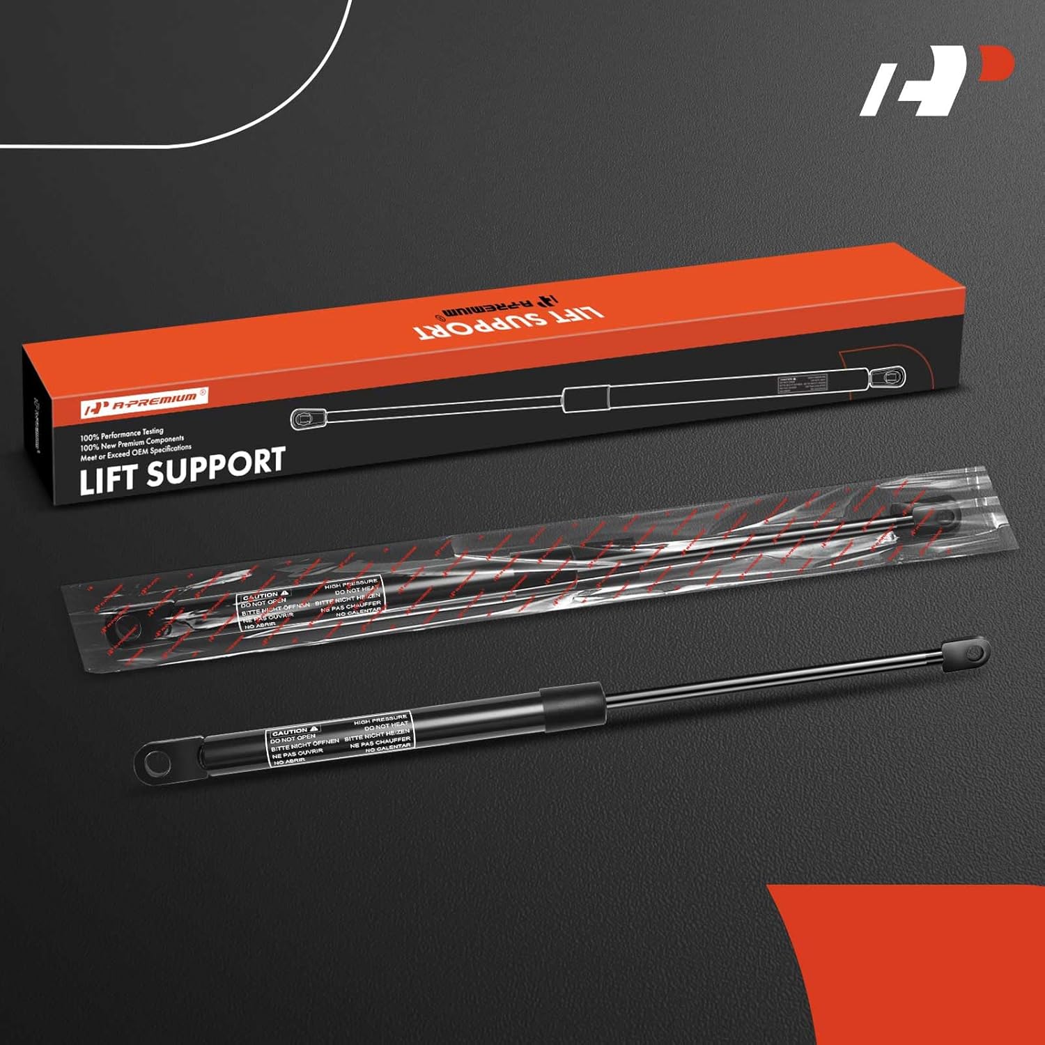 A-Premium Hood Bonnet Lift Supports Shock Struts Replacement for BMW E23 E24 633CS 633Csi 635CSi M6 733i 735i 1978-1984 2-PC Set