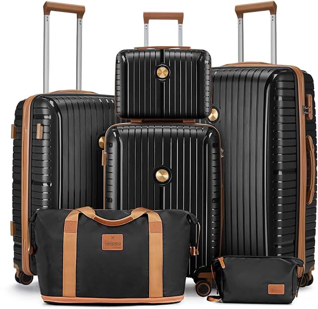 Joyway 6 Piece PP Hardside Luggage Set