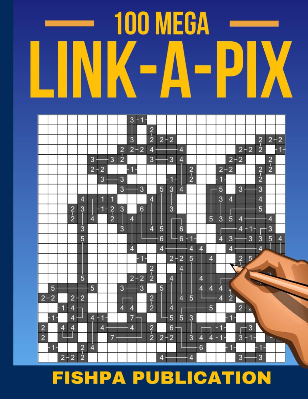 Link-a-Pix Logic Puzzle Book - 100 Brain-Boosting Picture Path Challenges: Connect Numbers, Reveal Pixel Art | Large Print 8.5x11 | All Solutions Included
