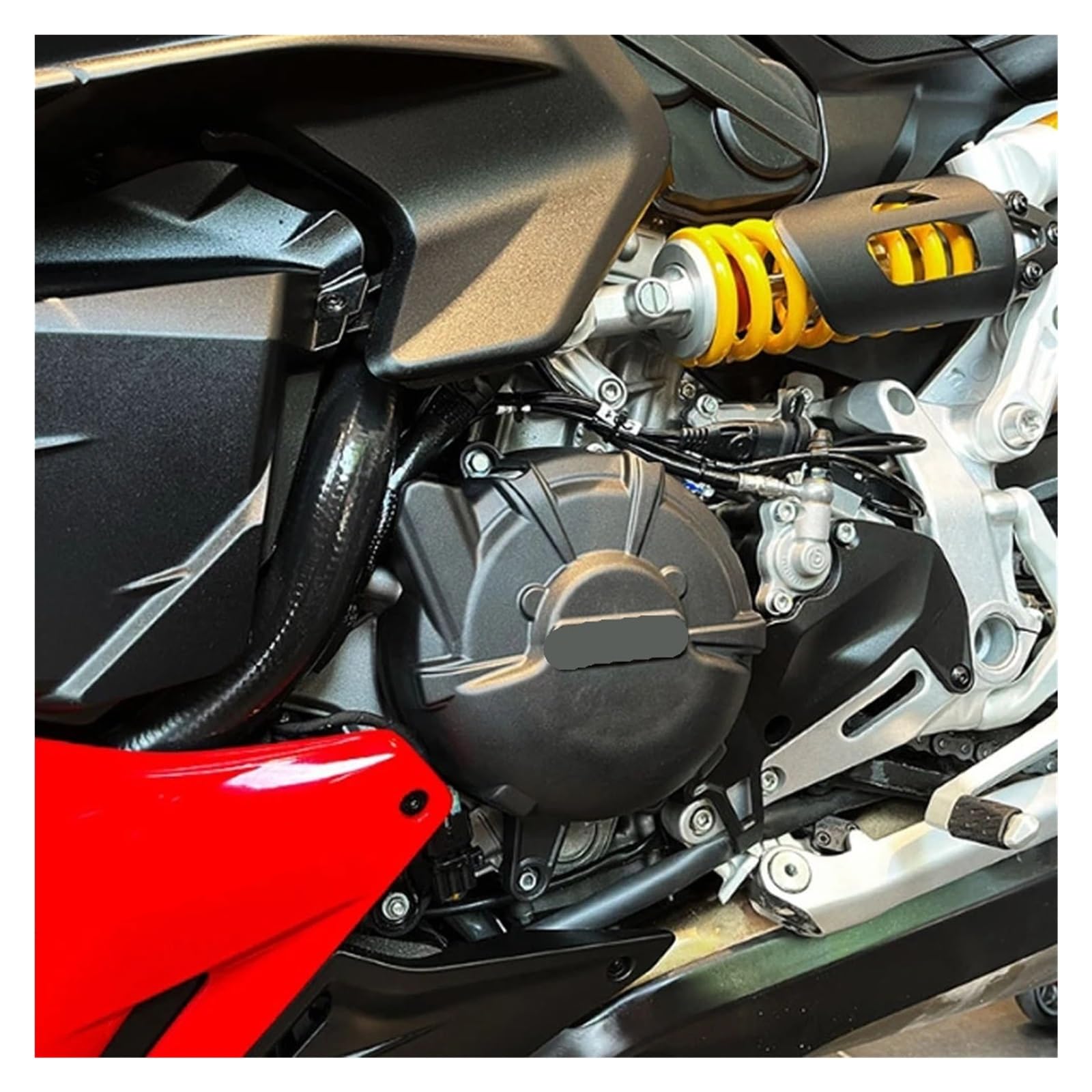 Cappuccio motore moto Protezione Della Copertura Del Motore Del Motociclo Per st&reetfi&ghter V2 2022 2023 2024 Kit Di Sostituzione Regolabile Per Uso Generale
