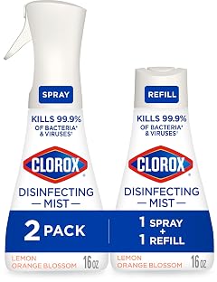 Clorox Disinfecting Mist Lemon and Orange Blossom 1 Spray and 1 Refill 16 oz Each