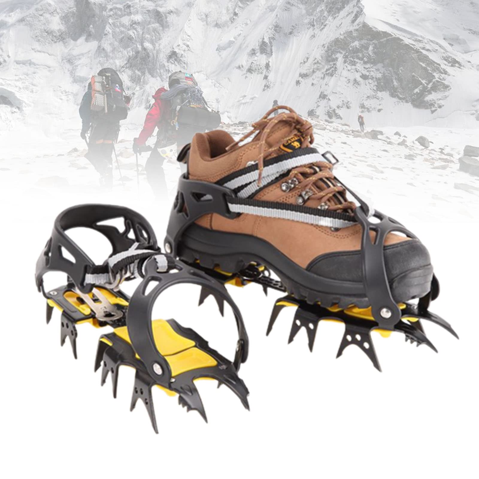 Crampons pour bottes de neige et course à pied sur sentier glacé