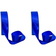 Set of 2 Double Faced Satin Ribbon 100 Yards 1 1/2", Royal Blue