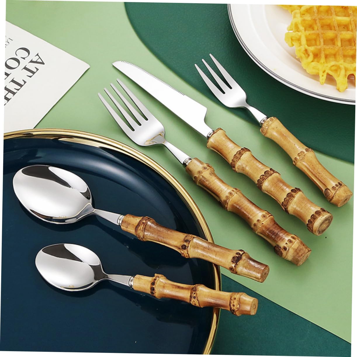 COLLBATH 3 Set Set di posate in da tavola cutlery set coltelli da tavola utensile kit taglierino cucchiaio taglia Acciaio inossidabile