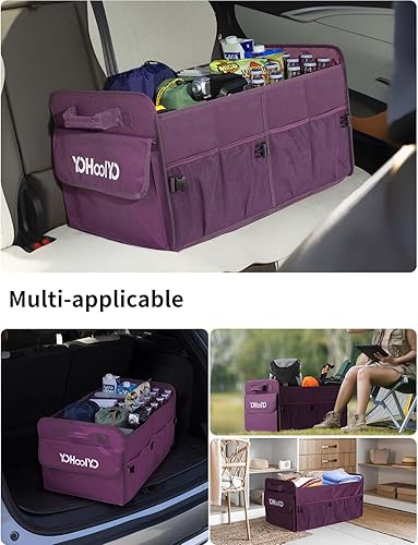 Miniatura 8 de YOHOOLYO Organizador de maletero para coche morado