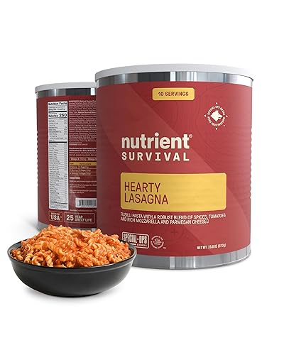 Nutrient Survival Lasaña abundante  Alimentos liofilizados de supervivencia y emergencia
