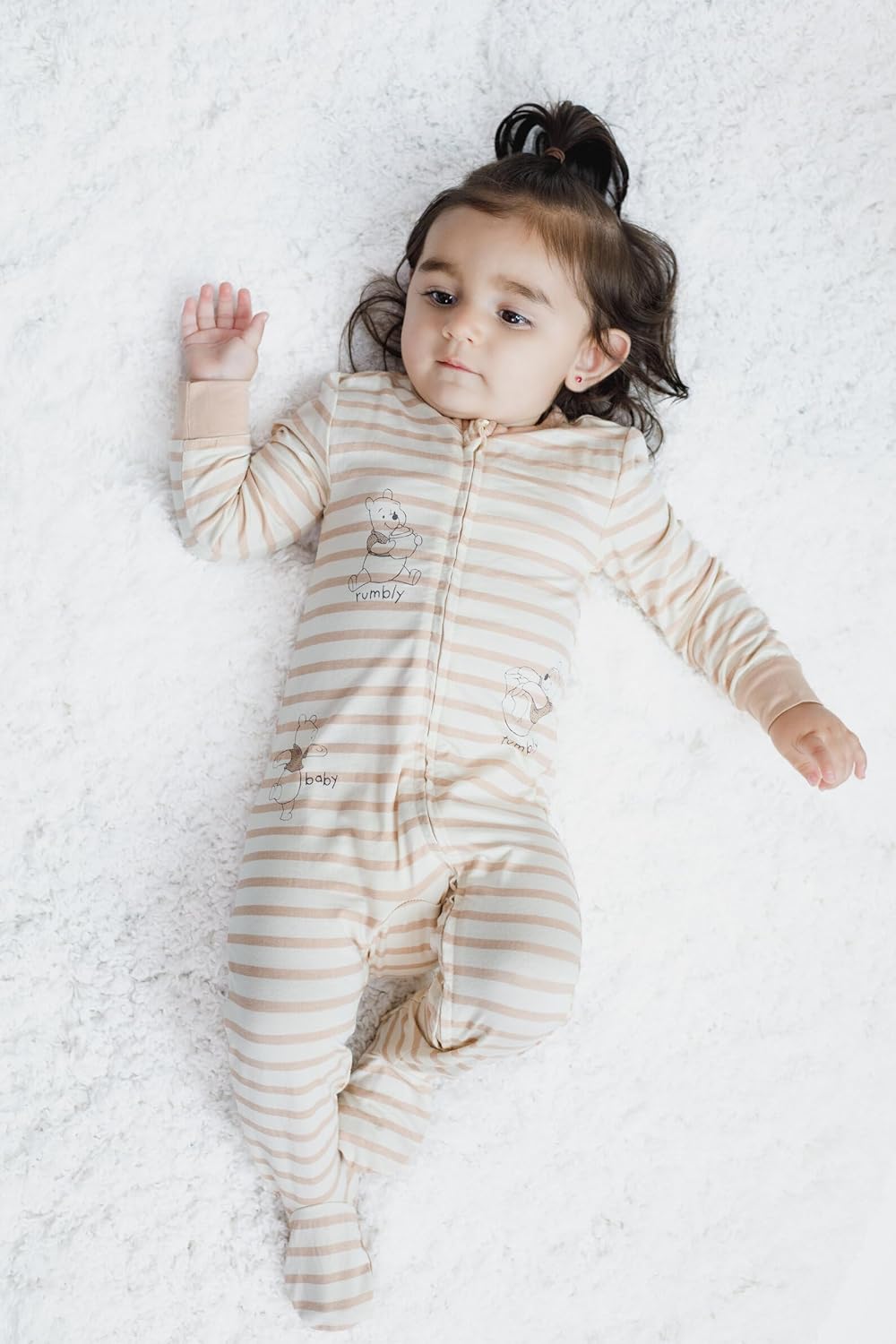 Disney Winnie the Pooh Baby Bamboo Zip Up Sleep N' Play Newborn to Infant Sizes (Newborn - 24 Months) - Image 4