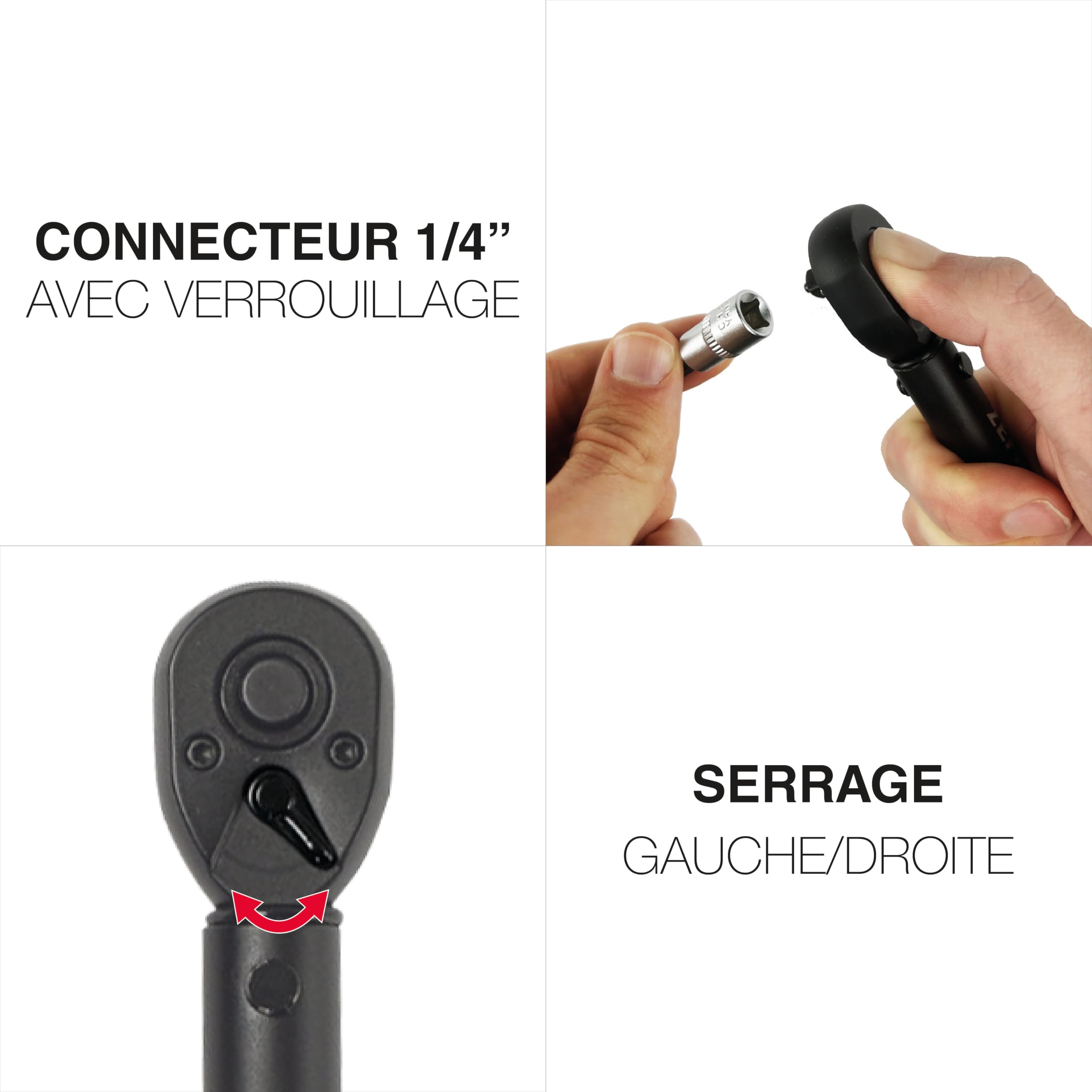 ZEFAL Z Torque Wrench - Cle Dynamometrique Velo - Clé Dynamométrique avec Réglage au 0,1 Nm - Compatible Pièces en Carbone - Kit Entretien Velo avec Embouts Hex & Torx Complets