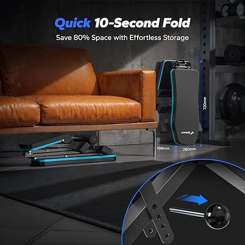Miniatura 6 de MERACH Banco de pesas, bancos de pesas plegables para gimnasio en casa con 990 libras, banco de pesas ajustable con 72 ángulos de entrenamiento,
