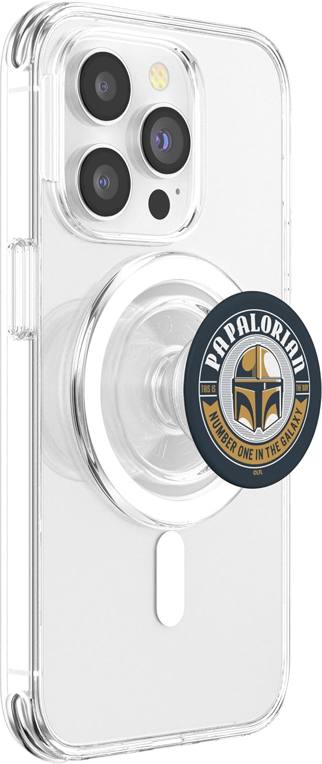 Star Wars The Mandalorian Papalorian Number One Father’s Day PopSockets MagSafe PopGrip for iPhone