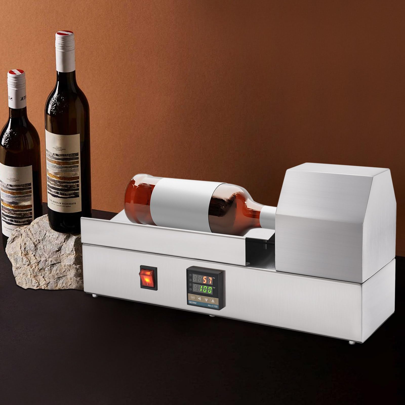 Máquina Termocontraíble de Cápsula de PVC Termostática de Pantalla Digital Digital Termostática Máquina de Envasado de Cápsulas de Vino Termocontraíble para Cápsulas de PVC