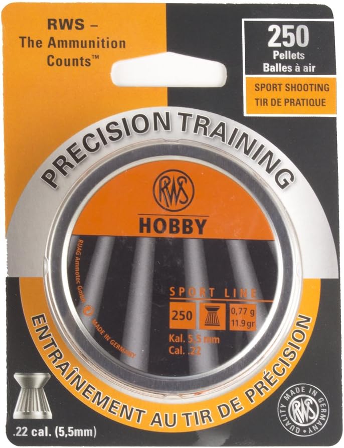 RWS Hobby Sport Line 11.9 grain Airgun Pellets .22 Caliber