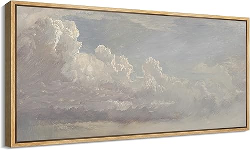 Miniatura 89 de MUDECOR Lienzo enmarcado extra grande para pared, tonos neutros suaves, naturaleza, vida silvestre, antiguo, retro, bellas ilustraciones,