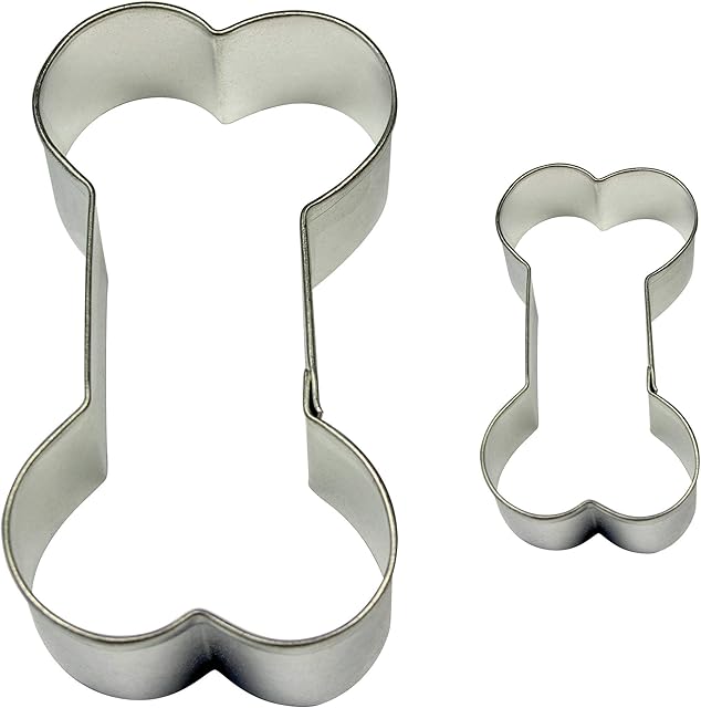 PME SC608 Bone Cokie & Cake Cutter, Silver
