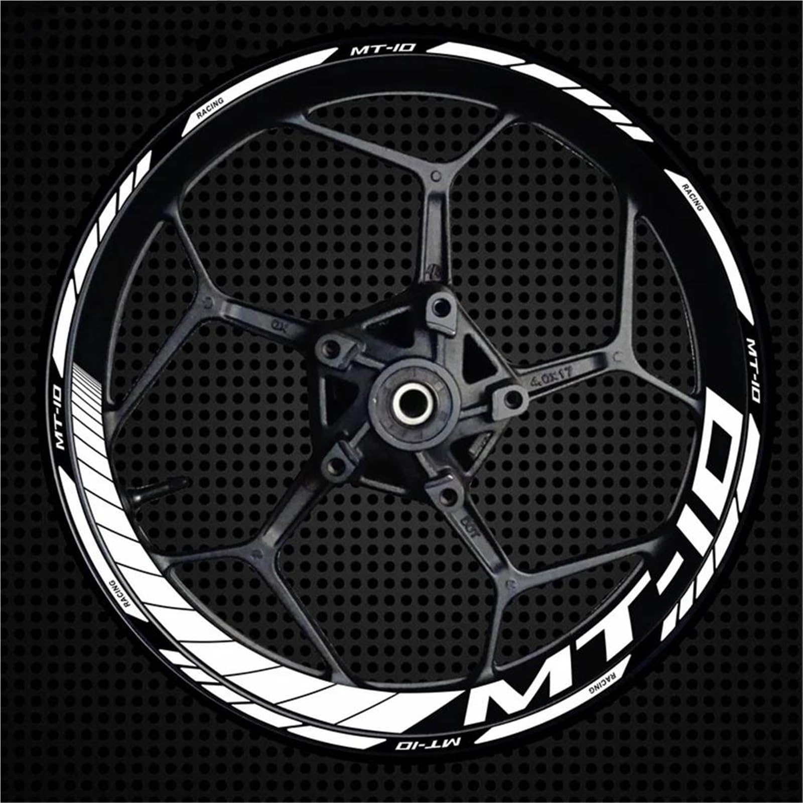 Wheel Stickers Motorcycle Wheel Reflective Decal for MT10 MT-10 MT 10 2022 Stripe Tape Sticker Rim Stickers Hub Decals Rim Reflective Decal