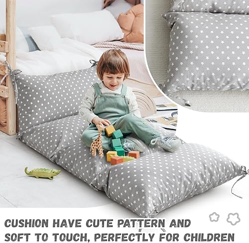 Miniatura 7 de Cojín para arco de escalada, almohada mecedora para niños pequeños que escalan arco, almohada y funda para asientos de tumbona, cojín de suelo para