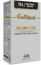 Organic Hair Colour Derma Gel 1N Natural Black 165gm | Dermatologist Recommended PPD & Ammonia Free Permanent Hair Color | Natural Hair Colour for Women & Men