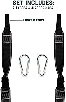 Vista 6 de Squirrel Products Dos correas de nailon para colgar columpios de árbol, 5 pies cada una