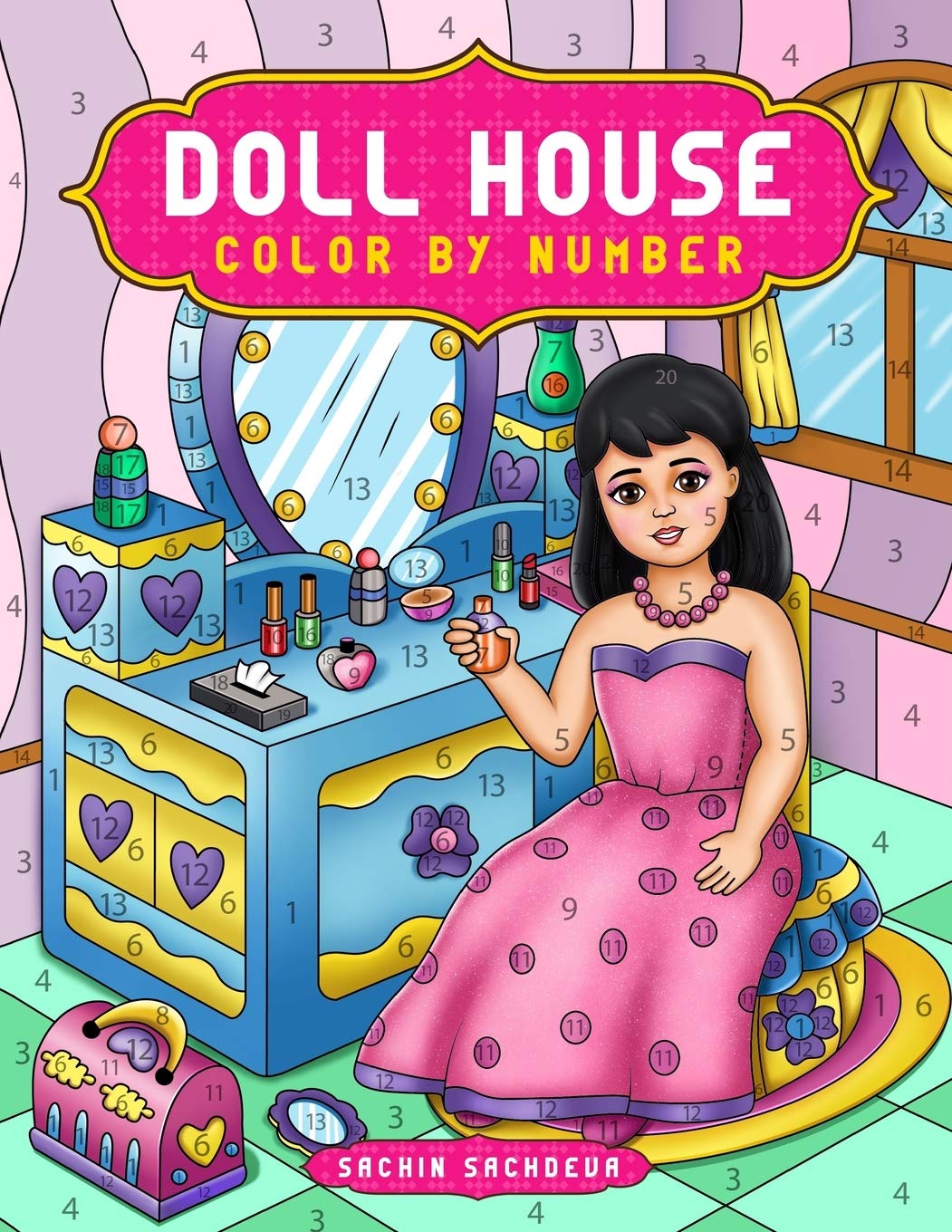 Doll House Color by Number: Cute Coloring Book for Kids, Adults and Everyone (Color by Number Coloring Book for Adults)
