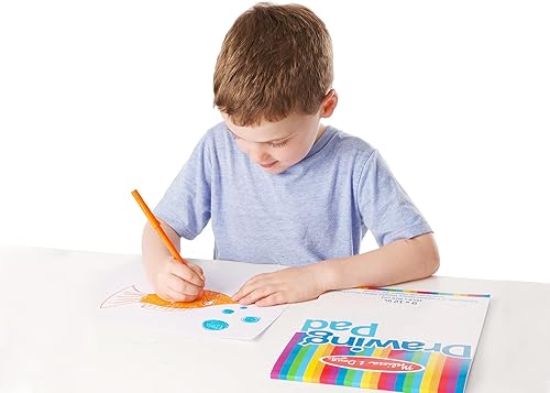 Vista 9 de Melissa & Doug Papel de dibujo, bloc de bocetos, paquete de 3 unidades para colorear, escribir o pintar (9 x 12 pulgadas), 50 hojas cada uno, bloc
