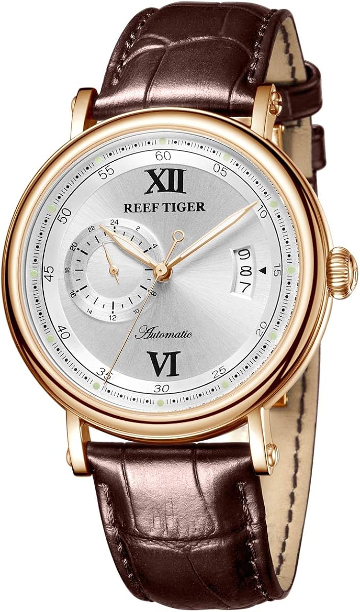 ساعت مچی مردانه ریف تایگرمدلRGA1617-2-PWS با بند چرمی