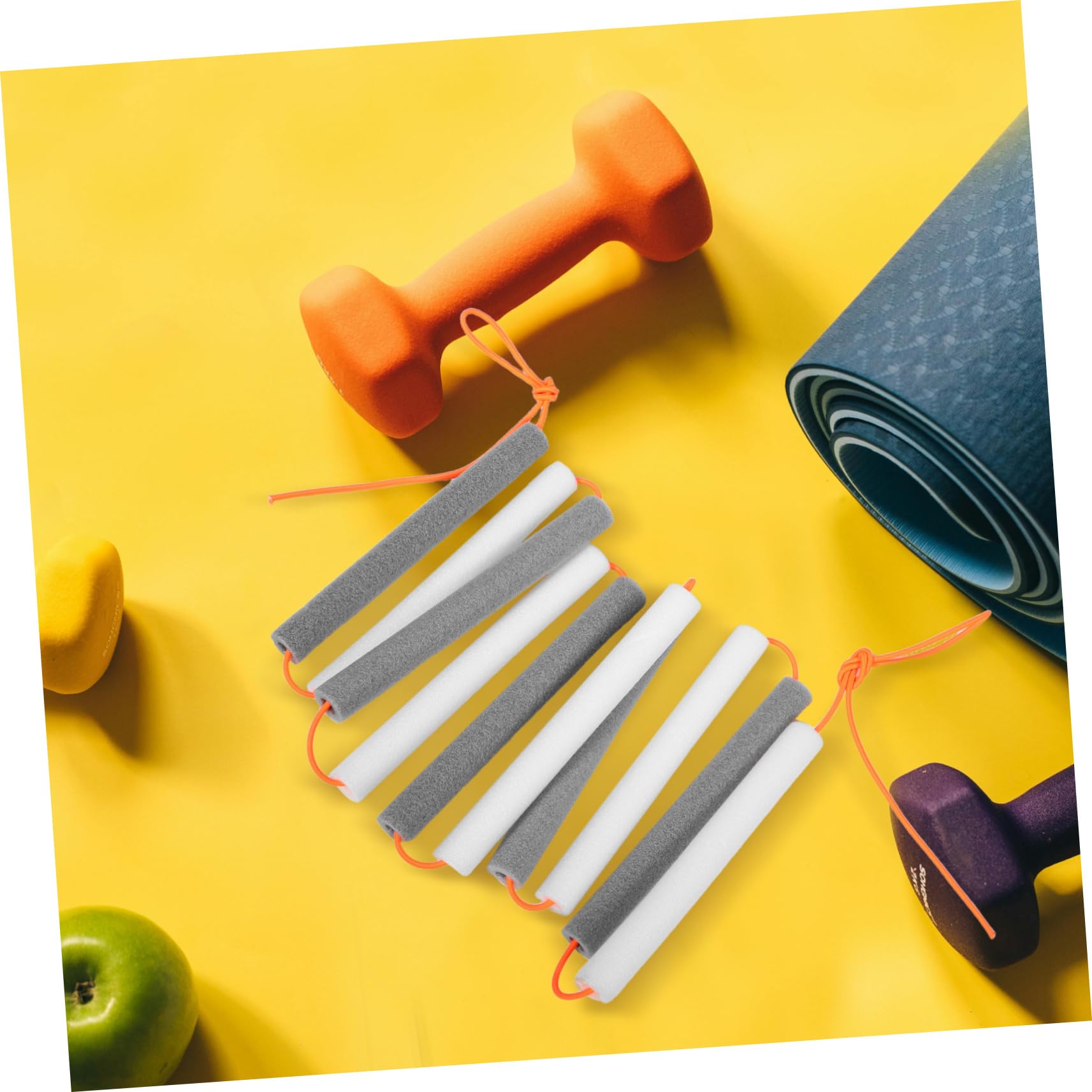 Yardwe Barre Transversale Élastique en Mousse Flexible en Latex et Polyester pour Entraînement Saut en Hauteur Sécurisé Extérieur Garçon et Filles et Adultes