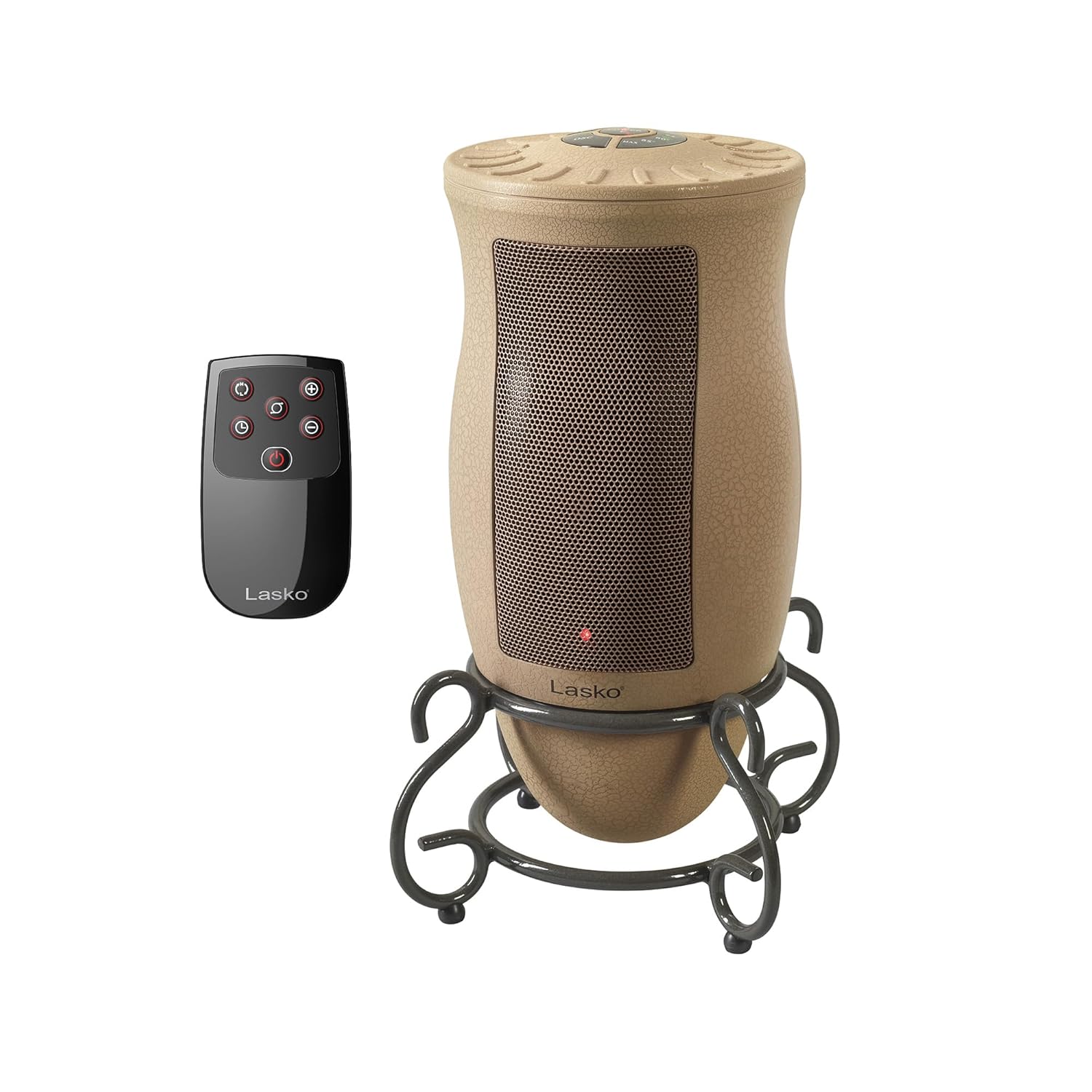 Lasko Oscillating Designer Ceramic Tower Space Heater for Home with Adjustable Thermostat Timer and Remote Control 16 Inches