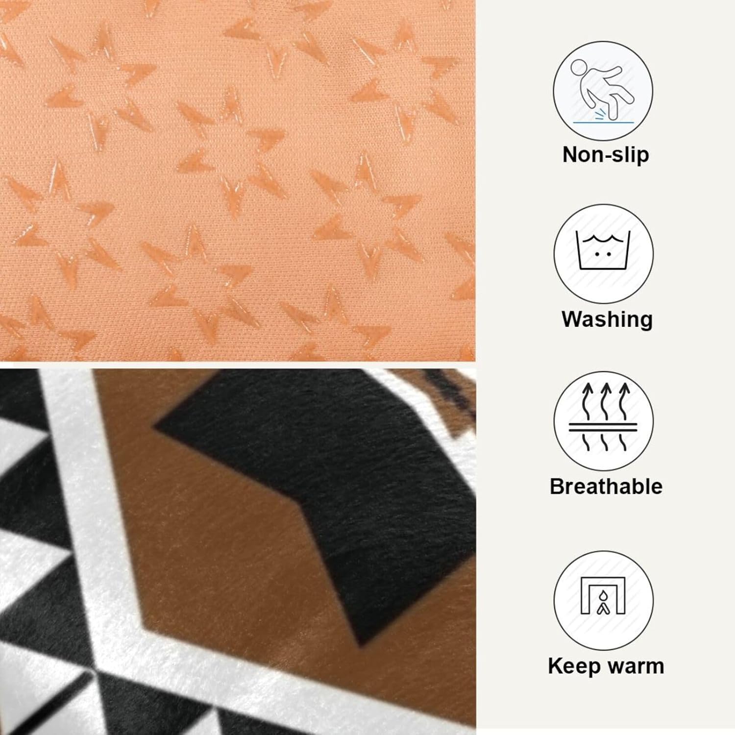 review Aztec Navajo Pet Bed Mat for Dog Cat Crate Pad Non-Slip Bottom Design Washable Cushion Padding Pet Sleeping Bed, 36