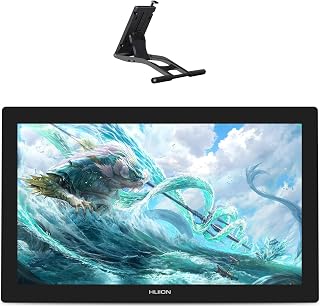 【HUION旗舰款】 液晶平板电脑 Kamvas Pro24 (4K) UHD 液晶笔平板电脑 让人感动的美丽显示屏 QLED量子圆点 HDR 宽色域 新改良笔PW517 倾斜检测 8192级笔压灵敏度 全层压 绘画平板电脑 插画制作 漫画制作 照片编辑 VESA对应 23.8型 ST100A支架