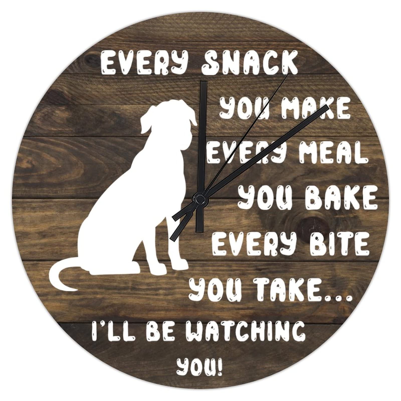 Horloge murale en PVC de 30 cm Every snack avec chiffres pour la cuisine