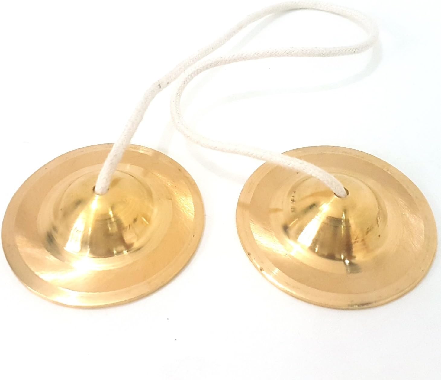 Hand Cymbals 3" Pure Brass Manjeera Jhaanj Arti Arati Sankirtan Song Pooja Vraja Vrindavan Krishna Devotion Worship