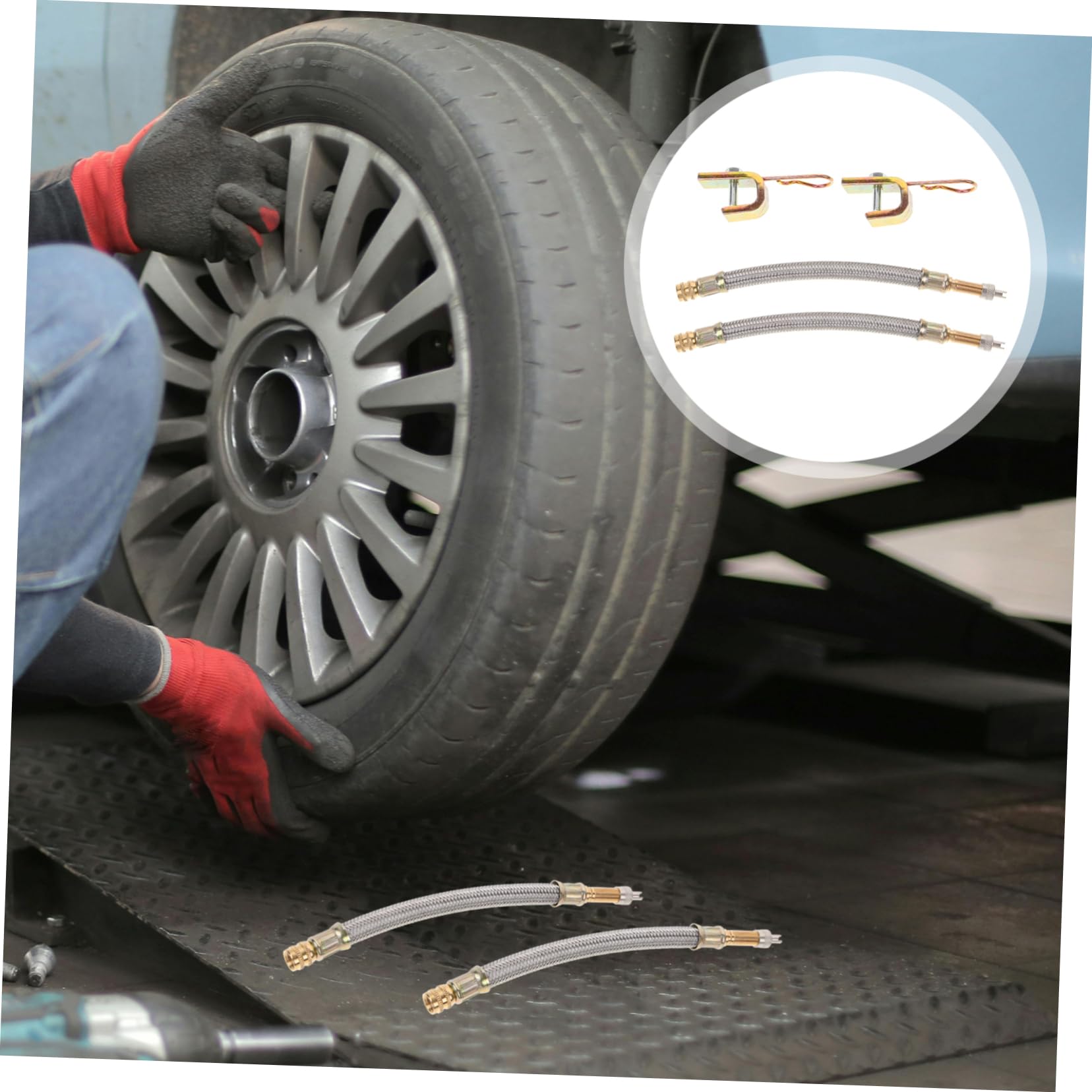 Gatuida 10stücke Ventilverlängerung Für Reifenventile Edelstahl Luftventilverlängerung Für LKW Und Fahrräder Installieren Langlebig Und Luftdicht Für Präzise Reifeninflation