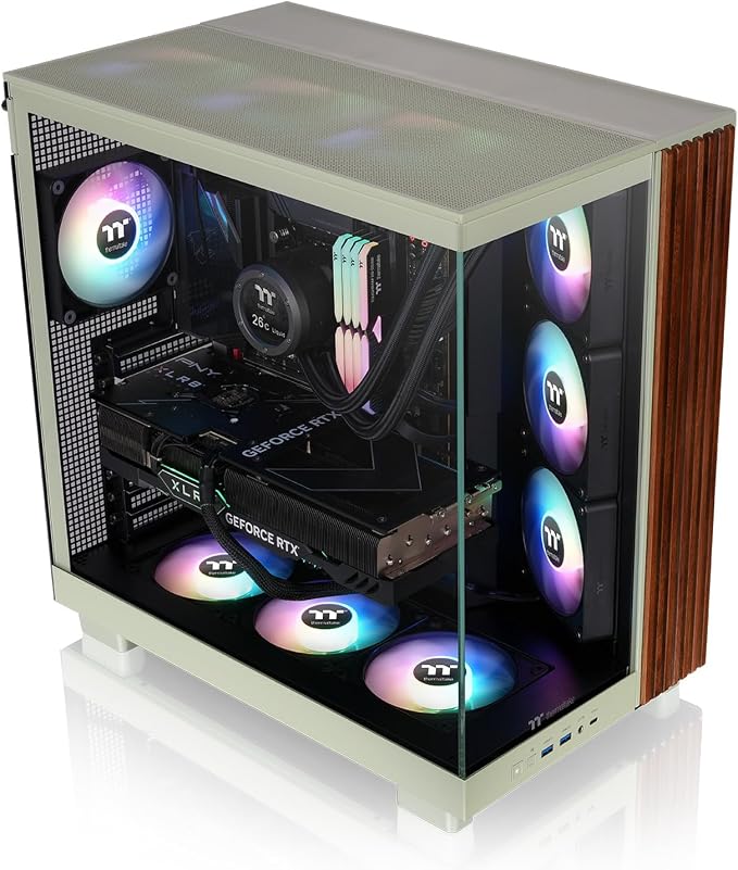 Thermaltake View 380 XL WS Mid Tower Verde miniatura 2