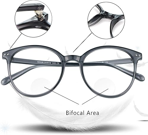 Miniatura 4 de LifeArt - Gafas de lectura bifocales con lentes ovaladas, lentes de bloqueo de luz azul para mujereshombres