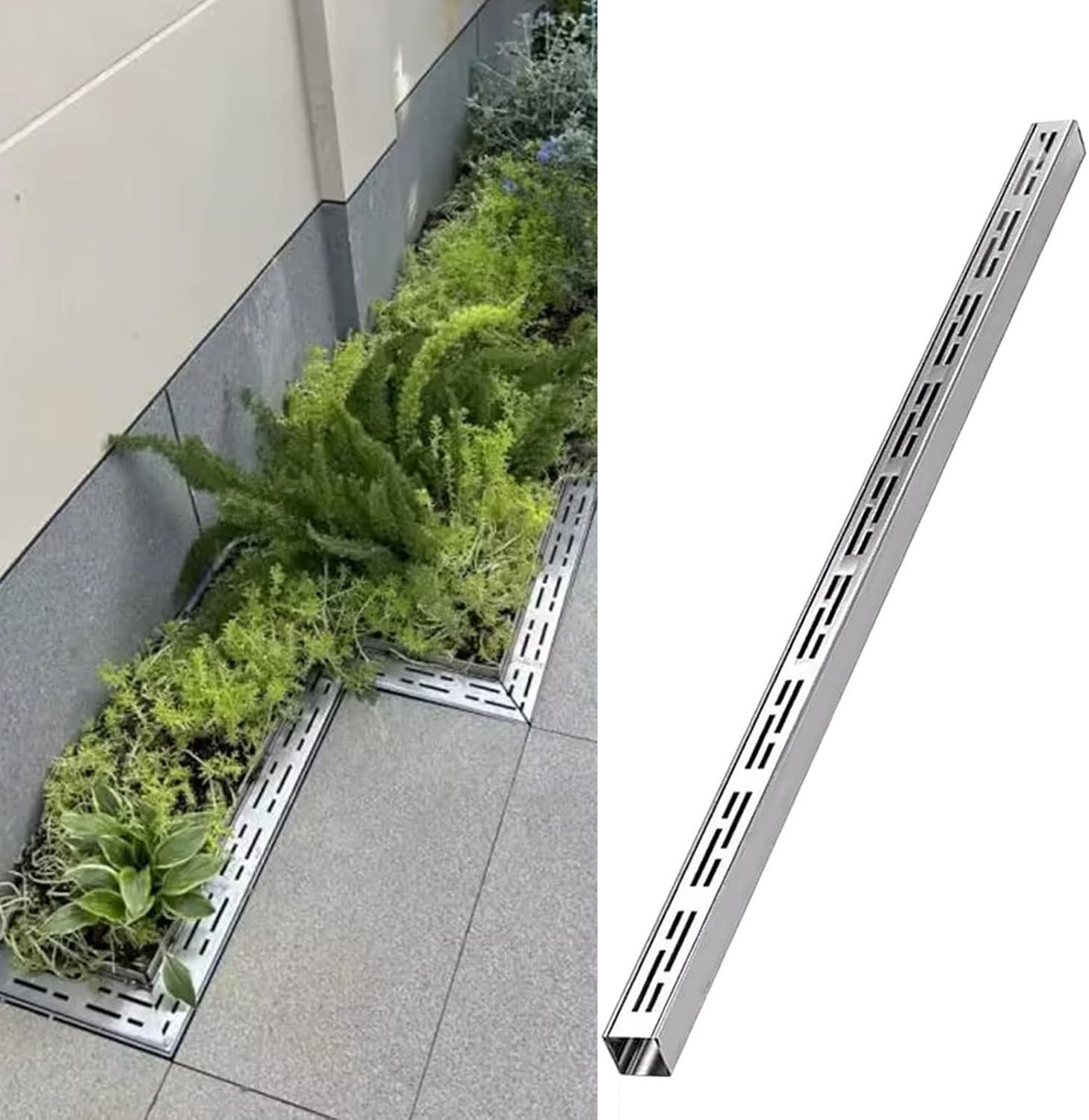 Drain de canal résistant à la charge en acier inoxydable pour allée