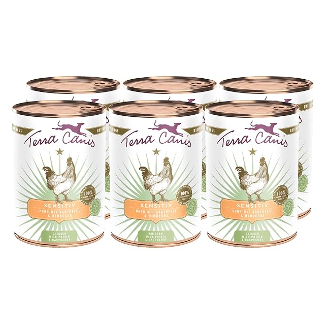 Terra Canis Pollo con Patata, Comida Sensitive para Perros, 6x400g