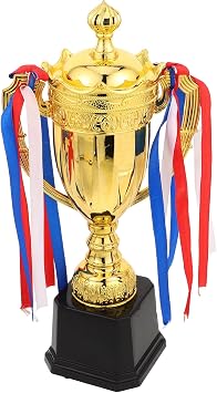 NUOBESTY Gold Sports Trophy Cup 12.59In Award Trophy for Basketball Soccer and Football Competitions Championship for Winners Ceremonies Parties and Team Celebrations