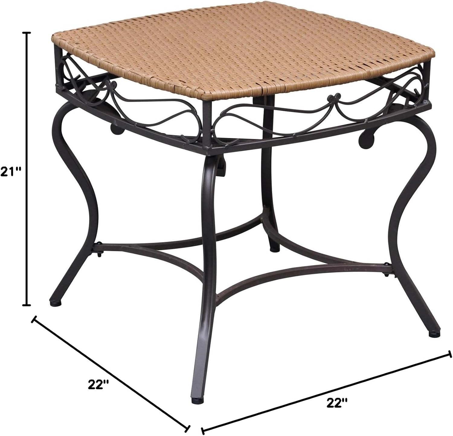 Dimensions of International Caravan Valencia Side Table