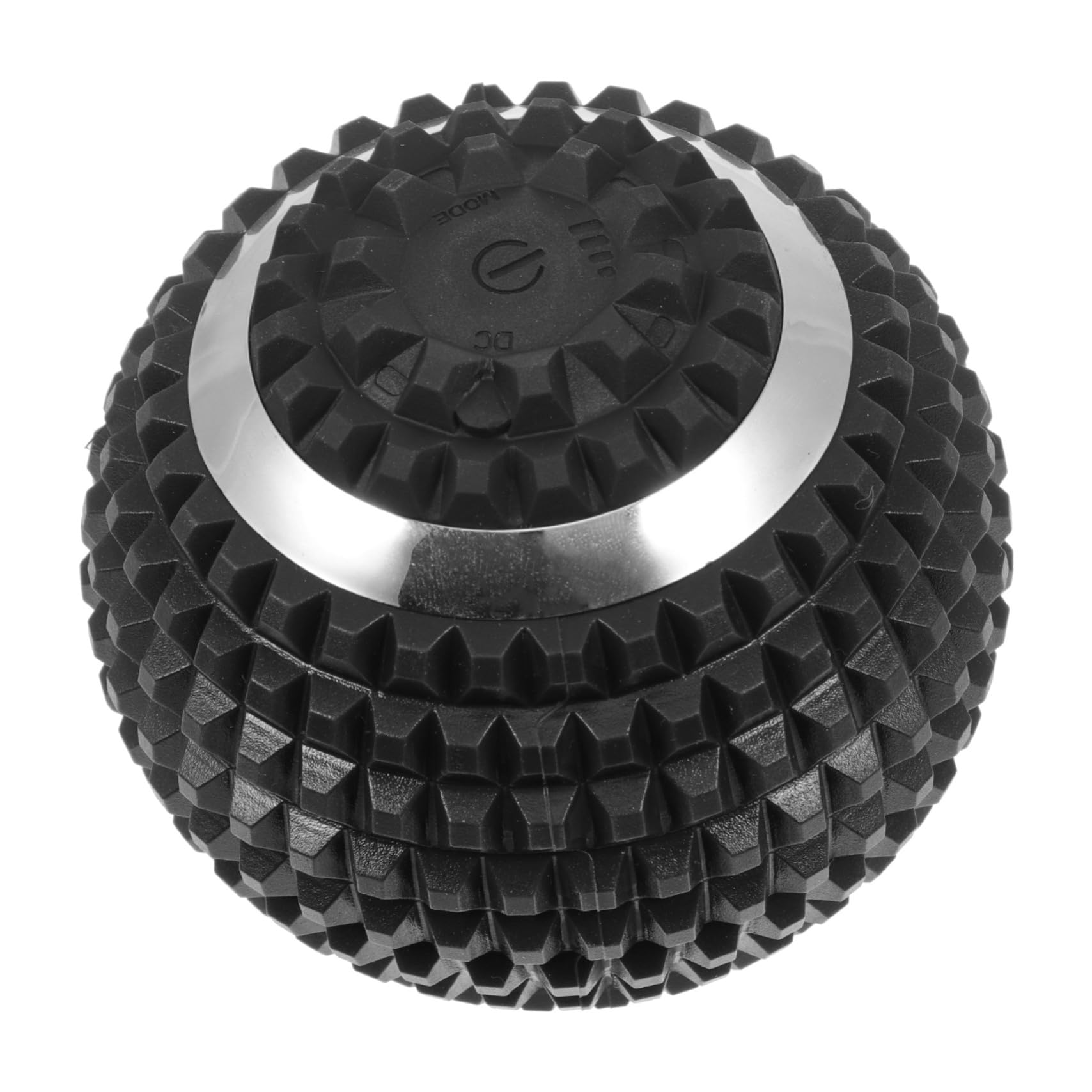 Boule de Massage Électrique Noire pour Pied 4 Modes et Fonction de Chauffage, Outil Pratique en Abs pour Relaxation Musculaire en Voyage ou Camping