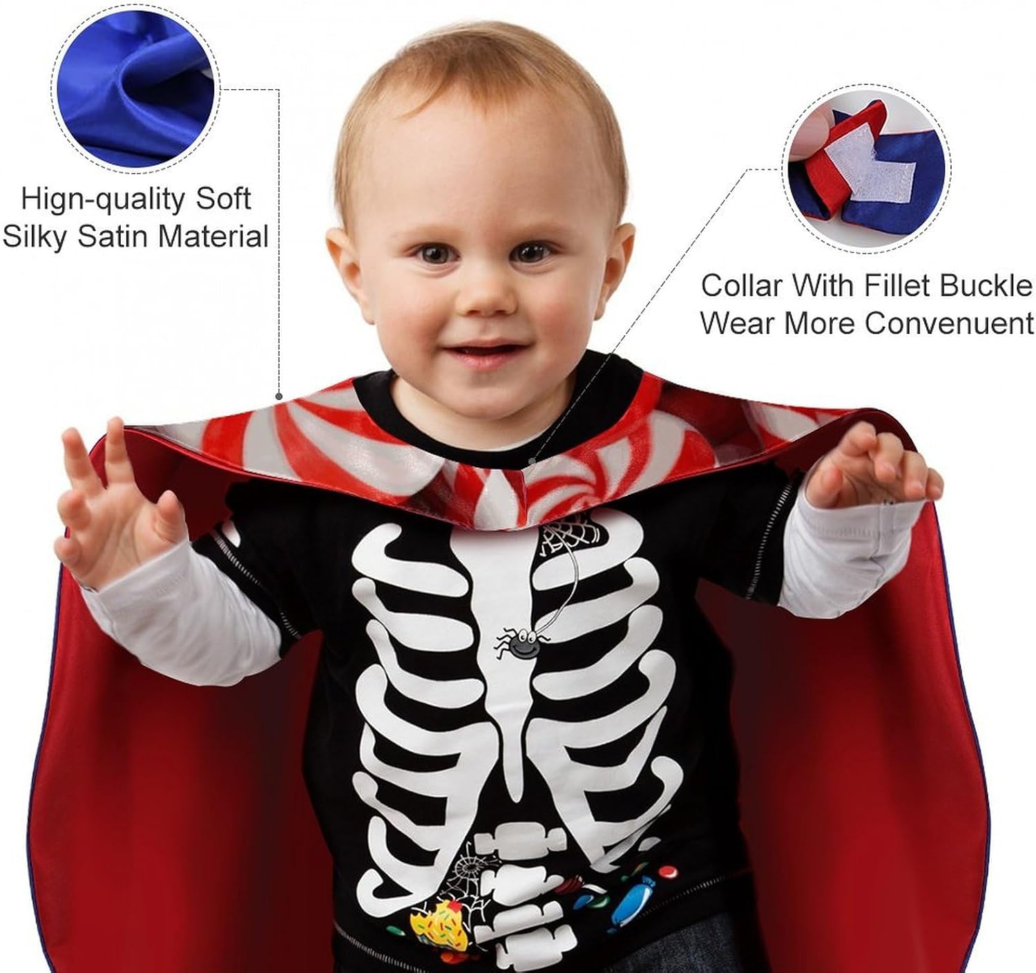 Renaissance Cape Halloween Costume for Men Women Candy Canes Vintage Capelet for Cosplay Parties Candy Canes