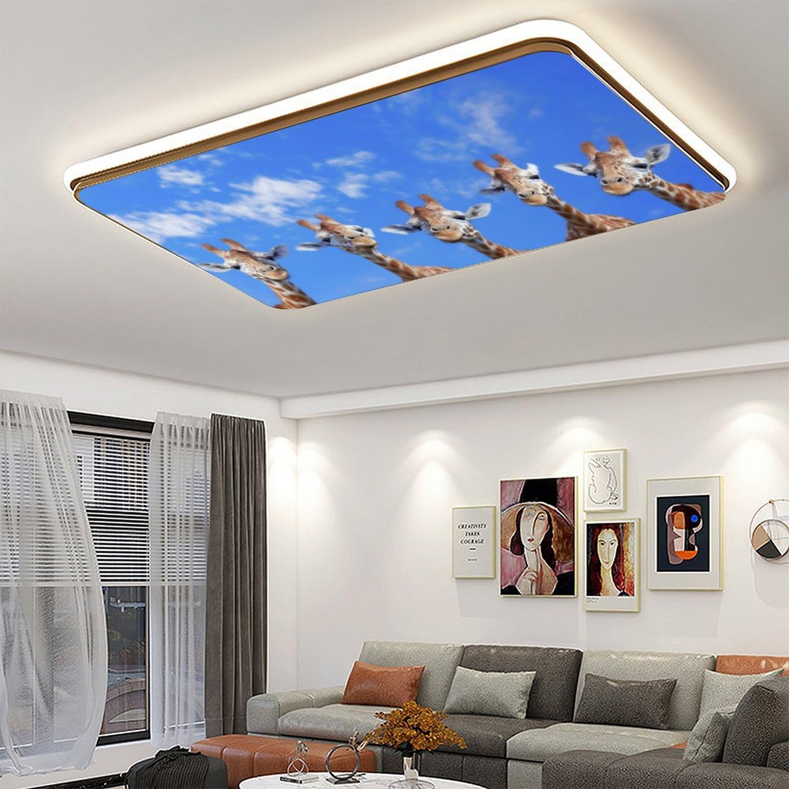 2er Set Fluoreszierende Lichtabdeckungen Für Deckenleuchten – Blendfrei, Augenfreundlich, Mit Magnethalterung (60x120 Cm)