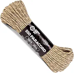 Corda Atwood Corda MFG 550 Paracord 100 pés 7 fios Náilon Náilon Cordão Paraquedas Equipamento de sobrevivência externo Feito nos EUA | Cordões, Pulseiras, Alças de Alça, Chaveiro, Desert