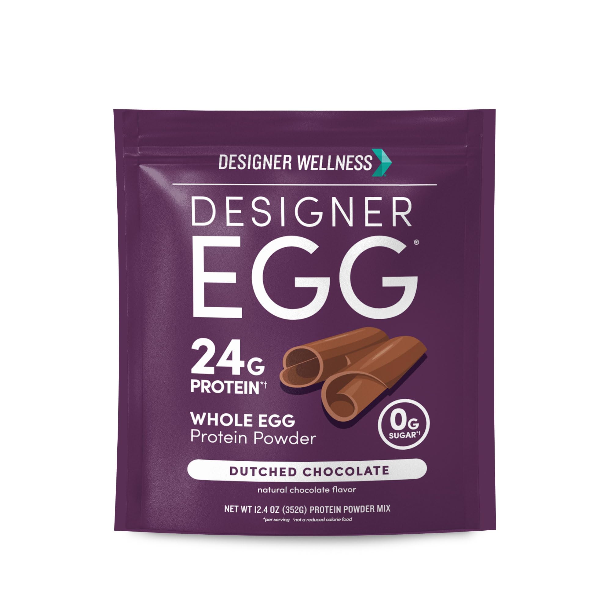 Σχεδιαστής Wellness, Designer Egg, Φυσικό αυγό Yolk & Λευκή πρωτεΐνη σκόνη, Κέτο και Παλαιοφιλική, χαμηλή θερμίδα, λιγότερο λίπος και χοληστερόλη, Ολλανδική σοκολάτα, 12,4 ουγγιά