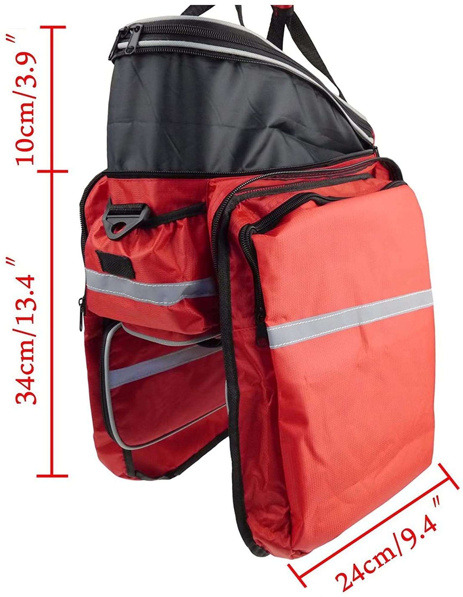 torba rowerowa, Bagażnik rowerowy górski, tylna torba rowerowa, półka, górska, na siedzenie, sportowa(Red)